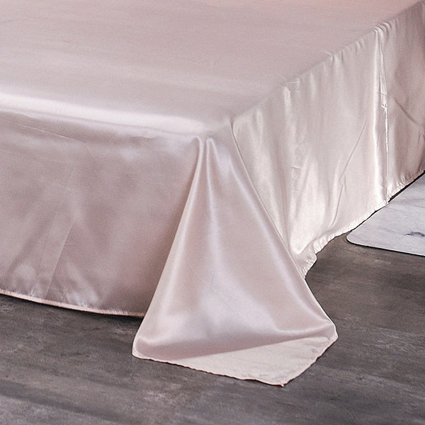 Satin Fitted Sheet and Pillowcases - Various Colours