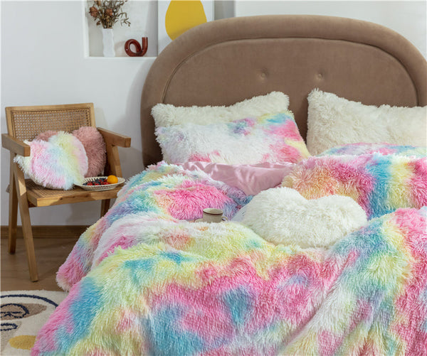 Therapeutic Fluffy Faux Mink & Velvet Fleece Quilt Cover Set