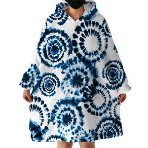 Therapeutic Blanket Hoodie - Blue Tie Dye (Made to Order)