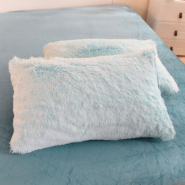 Therapeutic Fluffy Quilt Comforter Set - Marble & Animal Print Colours