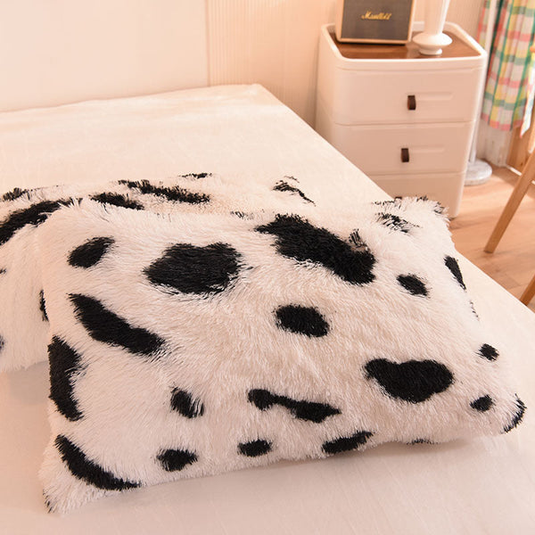 Therapeutic Fluffy Quilt Comforter Set - Marble & Animal Print Colours