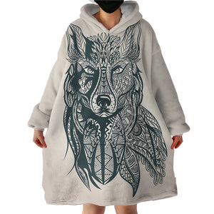 Therapeutic Blanket Hoodie - Fox Sketch (Made to Order)