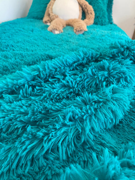 Therapeutic Fluffy Quilt Cover Set - Charcoal