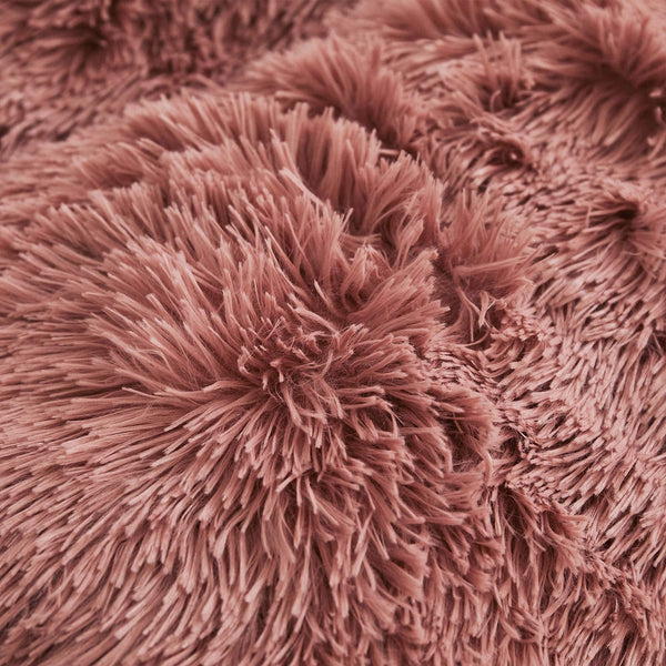 Therapeutic Fluffy Velvet Fleece Quilt Cover and Pillowcases Set - Dust Pink