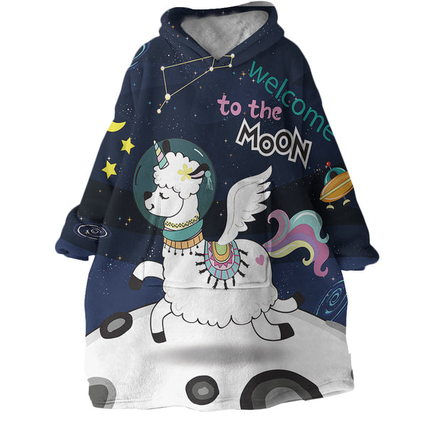 Therapeutic Blanket Hoodie - Llama Unicorn (Made to Order)