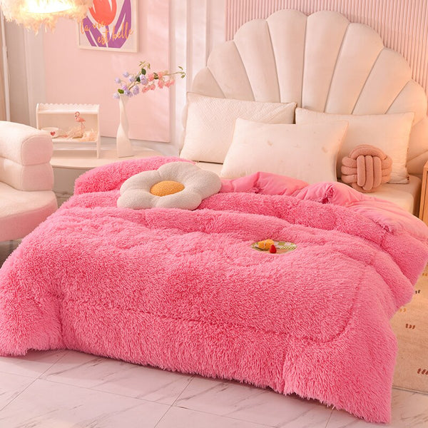 Therapeutic Fluffy Quilt Comforter Set - 4 Colours