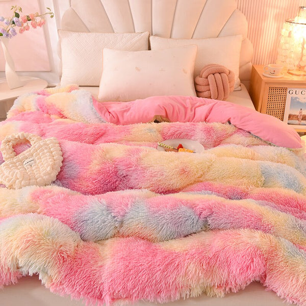 Therapeutic Fluffy Quilt Comforter Set - 4 Colours