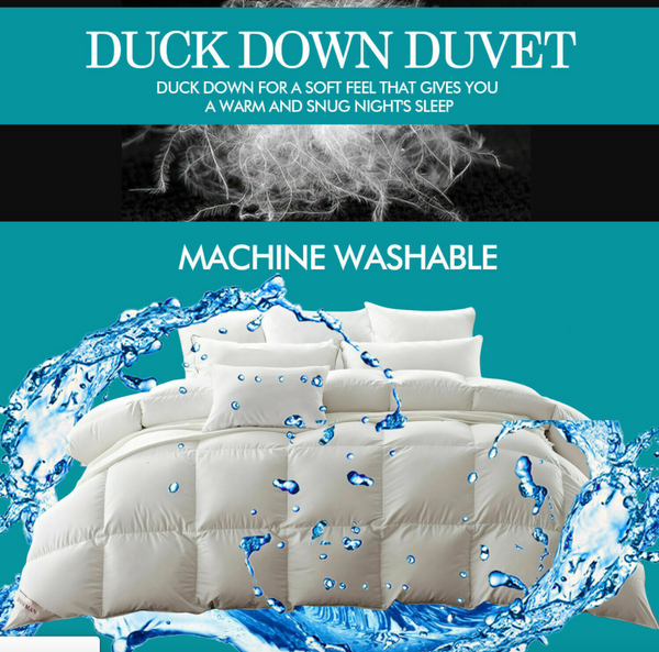 Duvet Doona Duck Down Feather - All Seasons