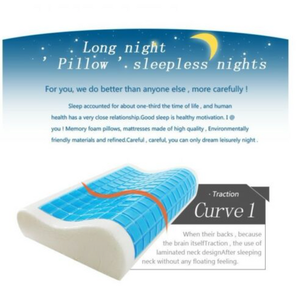 Deluxe Memory Foam Pillow with Cooling Gel Top