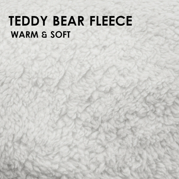 Therapeutic Teddy Bear Fleece Quilt Cover - Blue