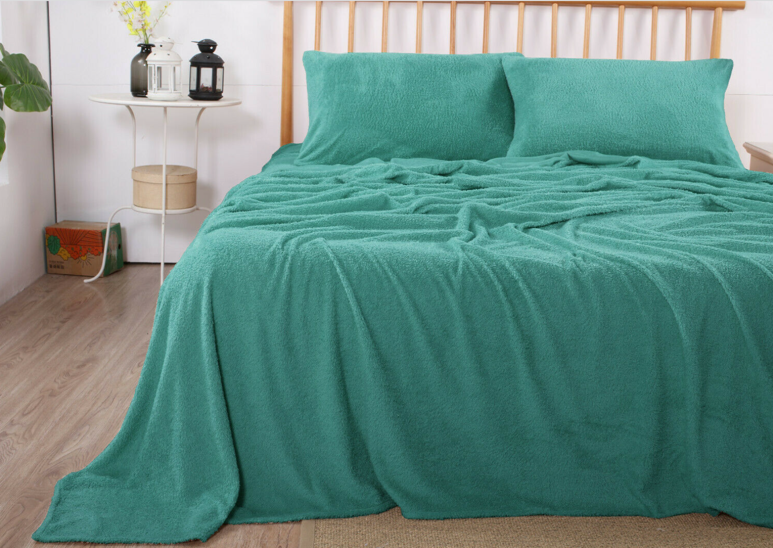 Therapeutic Teddy Fleece Sheet Set - Teal