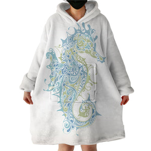 Therapeutic Blanket Hoodie - Seahorse (Made to Order)