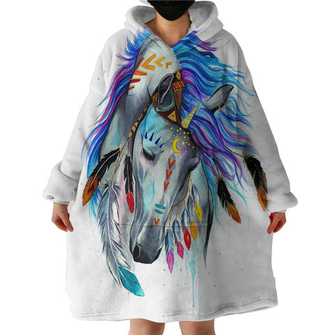 Therapeutic Blanket Hoodie - Wild Horse (Made to Order)