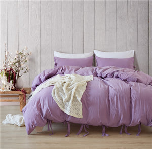 Bowknot Bedding Set - Violet