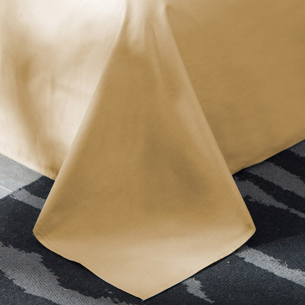 Washed Silk Bedding Set 4pcs - Golden