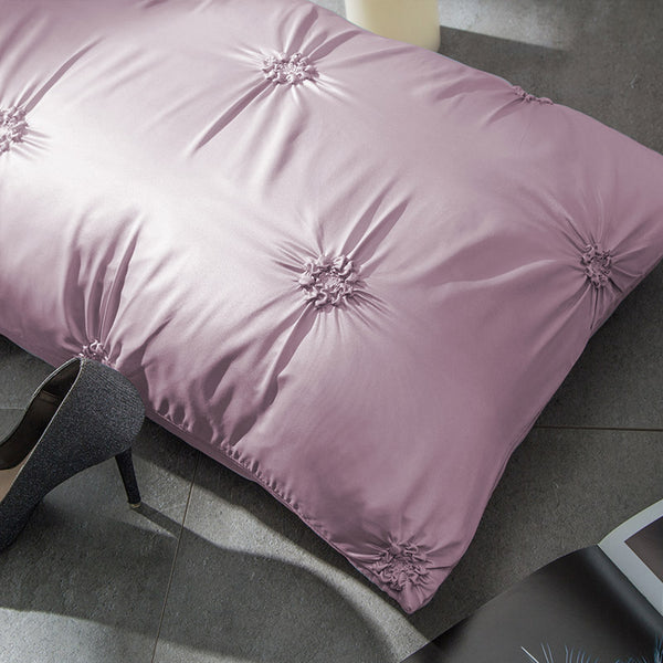 Washed Silk Bedding Set 4pcs - Violet