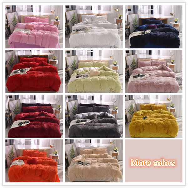 Therapeutic Fluffy Faux Mink & Velvet Fleece Quilt Cover Set