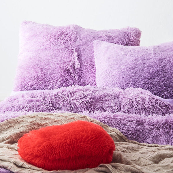 Therapeutic Fluffy Faux Mink & Velvet Fleece Quilt Cover Set