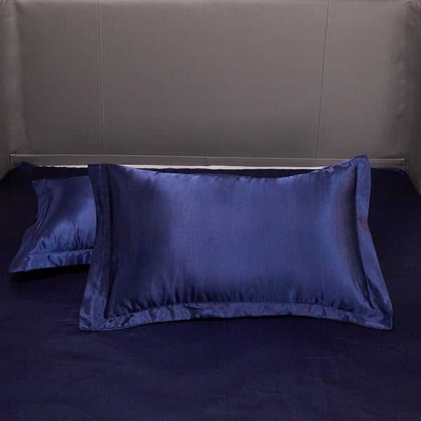 Satin Bedding Set - Navy