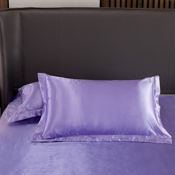 Satin Bedding Set - Lilac