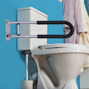 Toilet Safety Rails Bathroom Grab Bar Elderly Disability Support Handicap