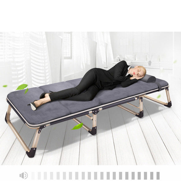 Portable Mattress Recliner Bedding Single Foldable Folding Bed Camping Mat ACB#